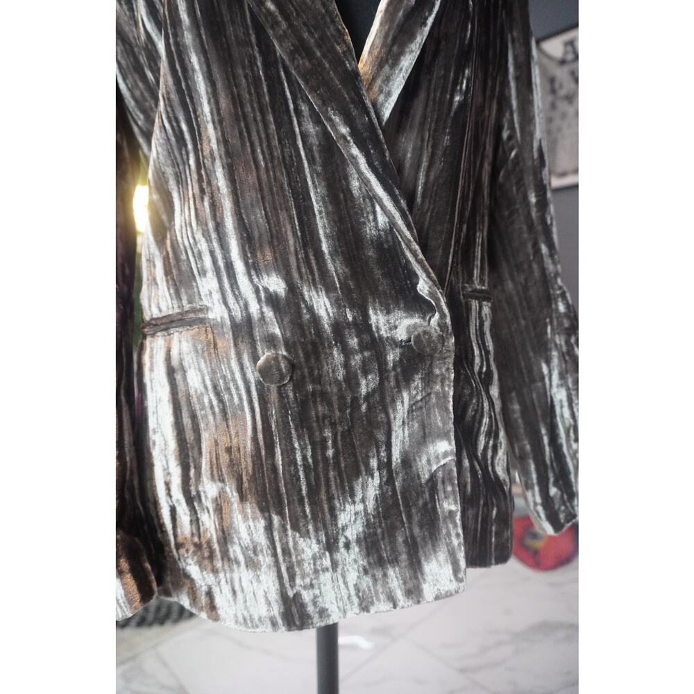 H&M Velour Style Blazer size 2 - Picture 5 of 10